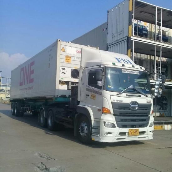 曼谷莱卡邦港冷藏集装箱拖车