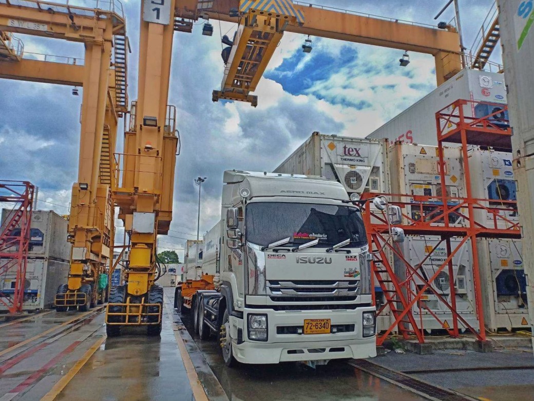 Terminal Trailers and Reefer Containers in Lat Krabang, Bangkok